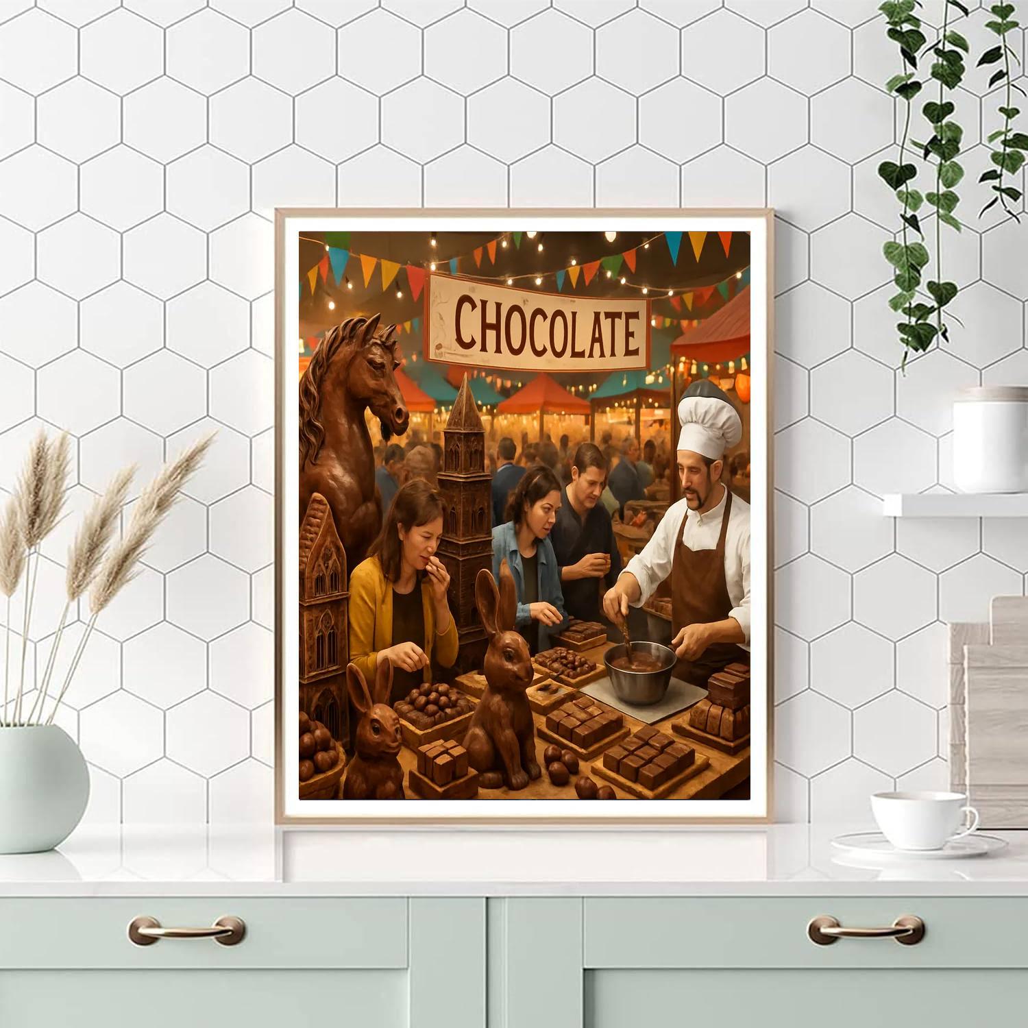 The International Festival Of Chocolate Paint By Numbers Art