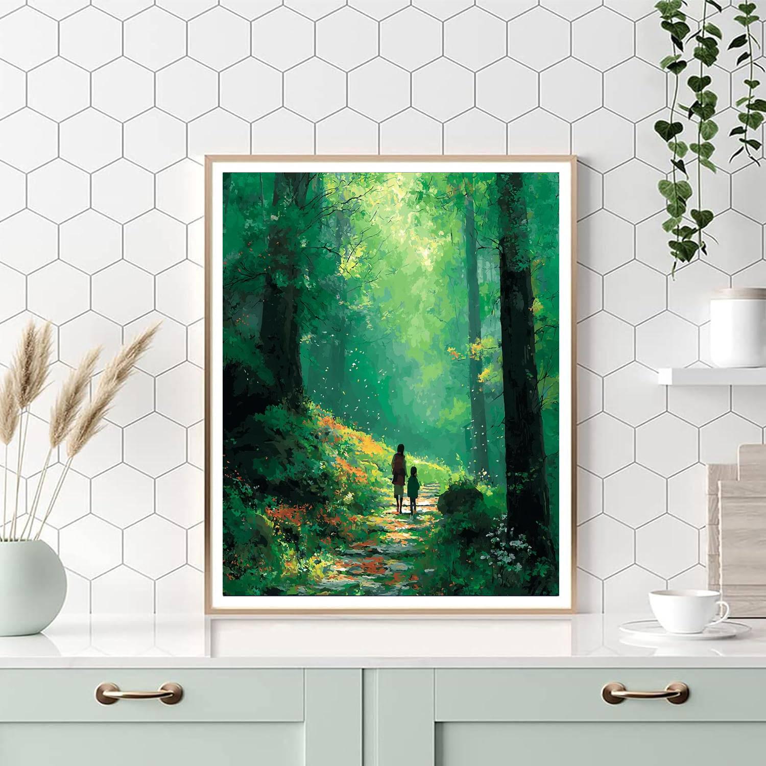 Nature Walk With Mom Painting Number Kit