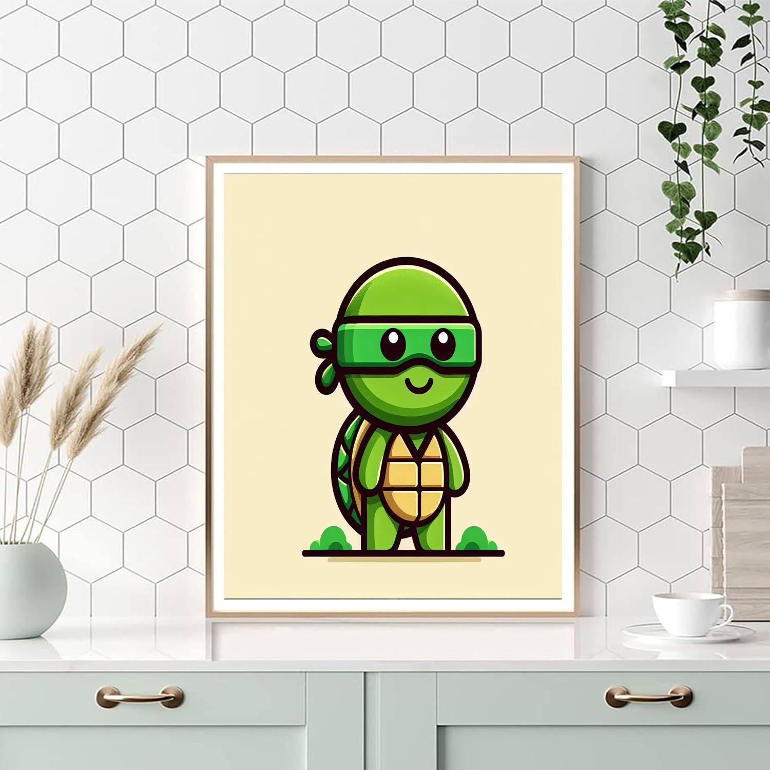 Ninja Tortoise Paint By Number