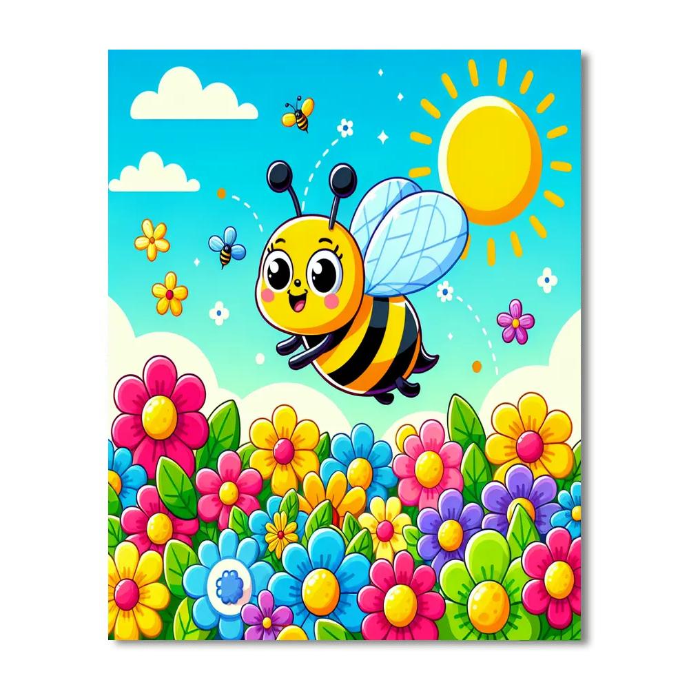 Dancing Bee Paint By Color