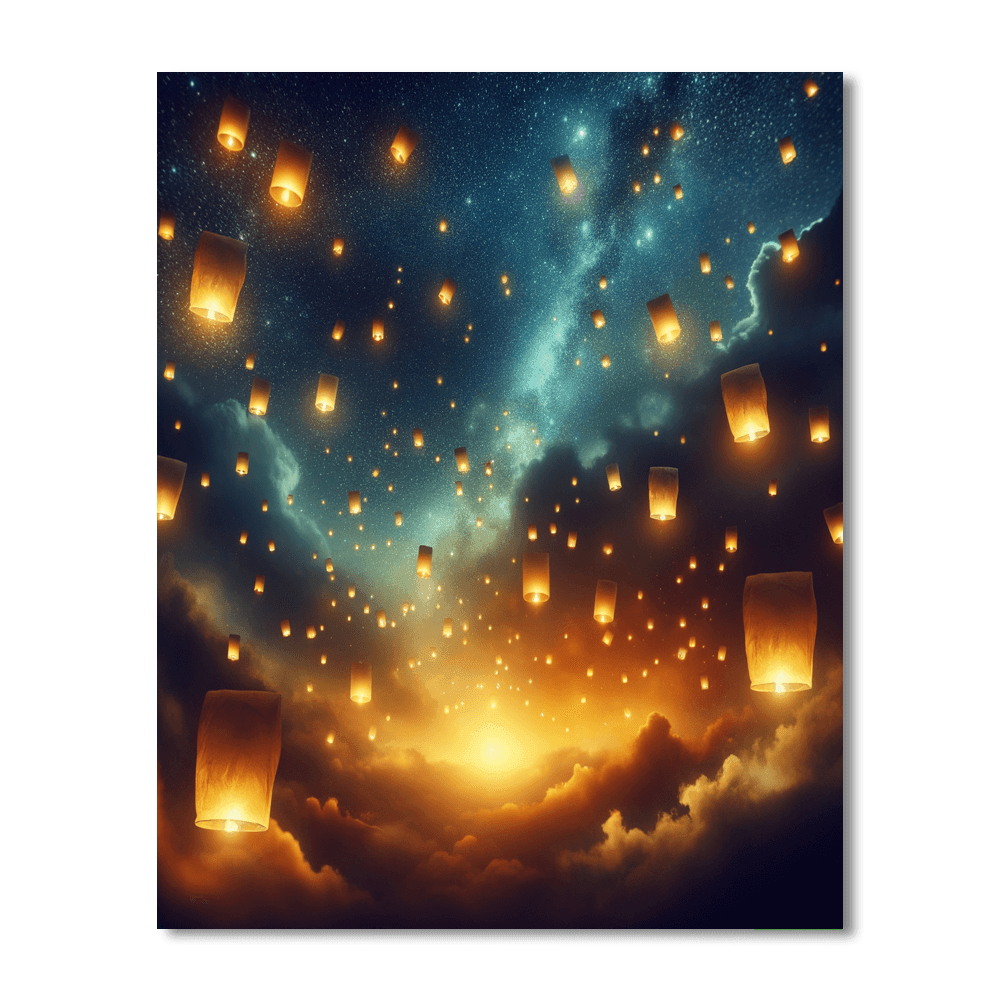 Mystical Lantern Festival Paint By Number