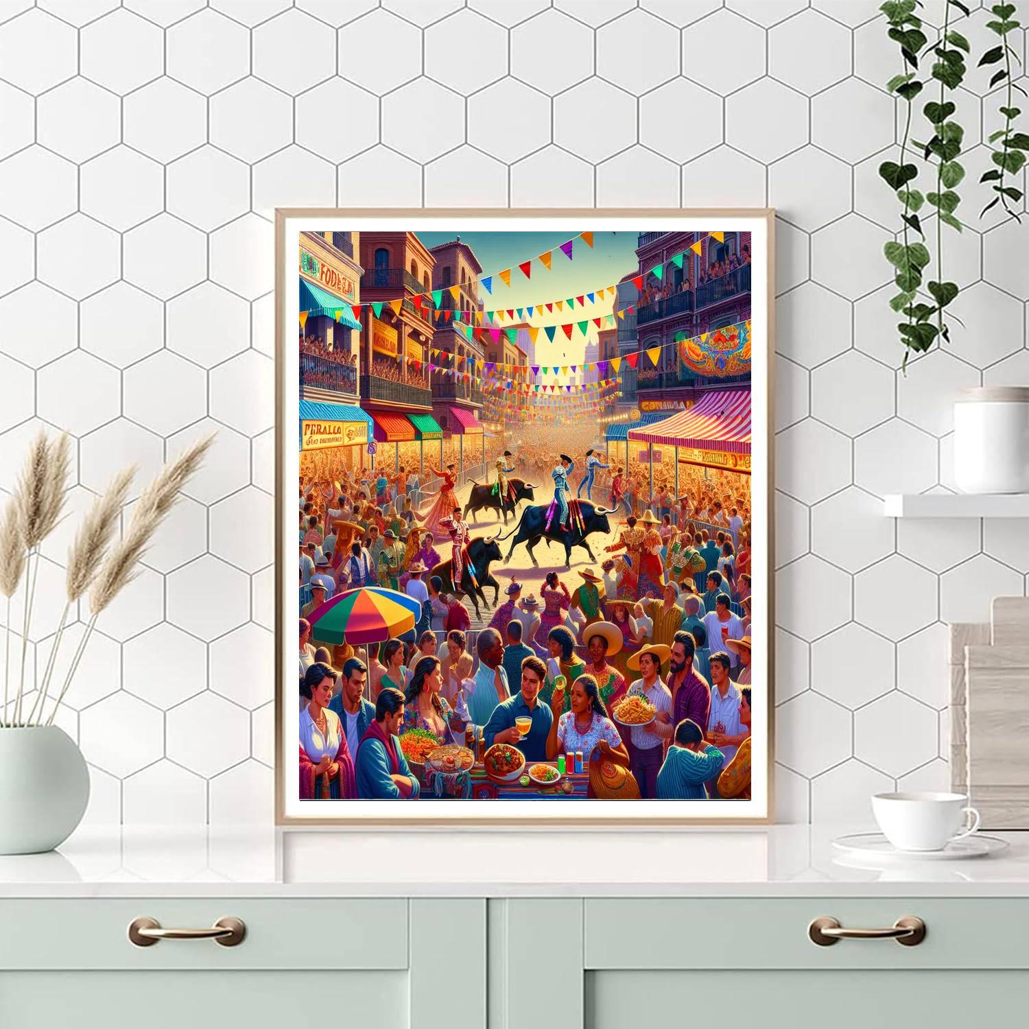 Nîmes Festival Number Painting