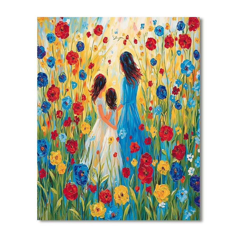 Holding Hands In The Garden Paint By Numbers