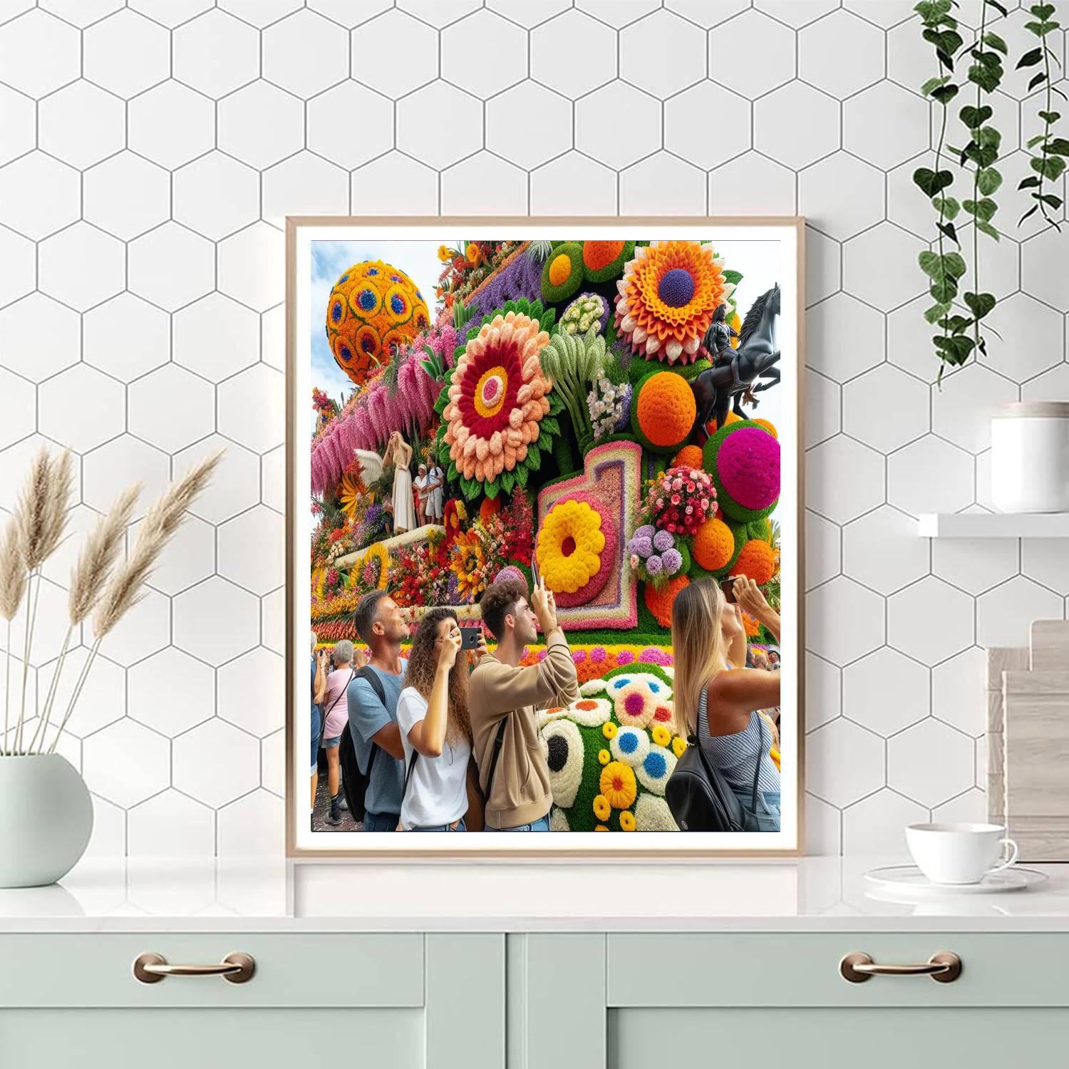 Festa Da Flor - Madeira, Portugal Number Painting