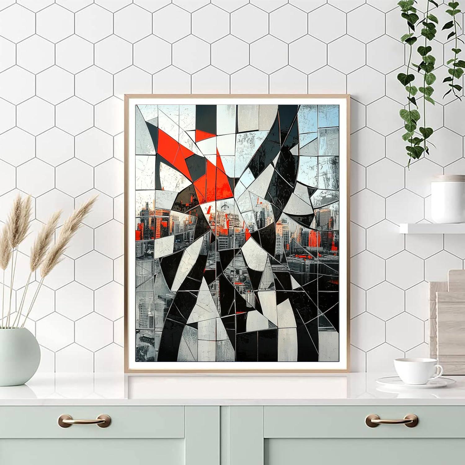 Banksy Inspired Shattered Echoes  Paint By Numbers Kits