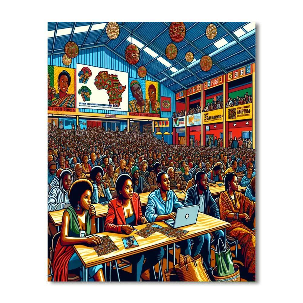 Ougadougou International Movie Festival - Burkina Faso Numbered Painting Kits