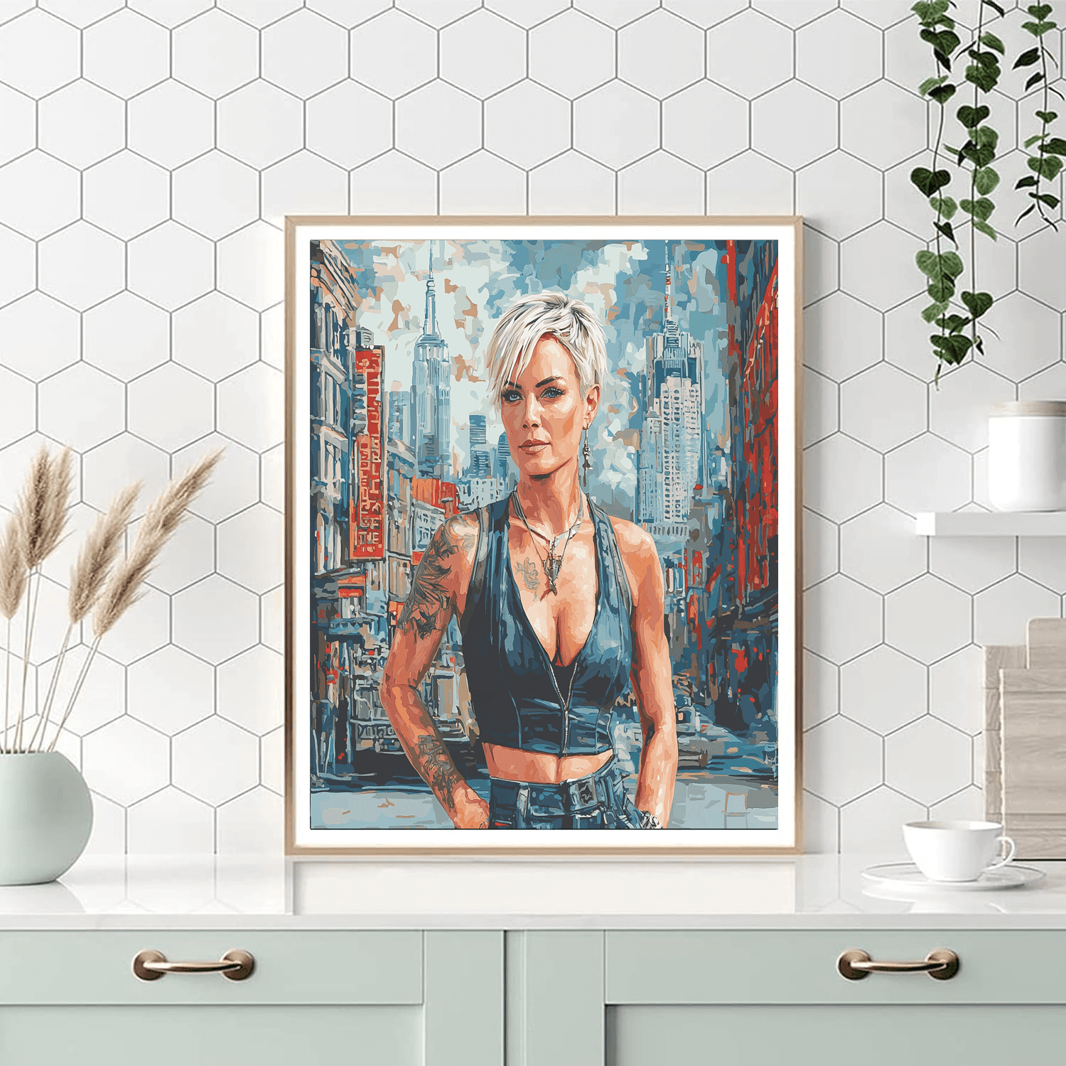Charlize Theron: The Fearless Atomic Blonde Painting Number Kit