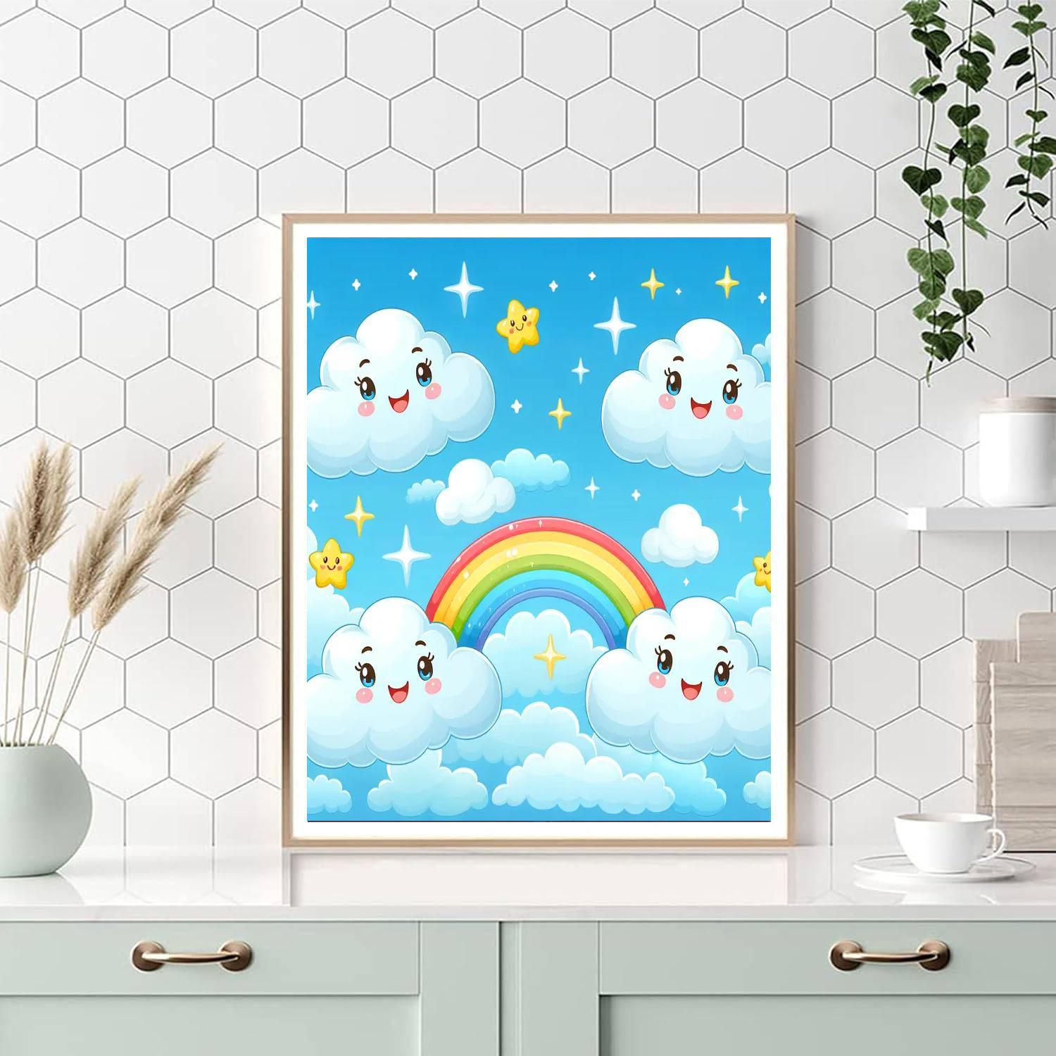 Colorful Clouds Numbered Painting Kits
