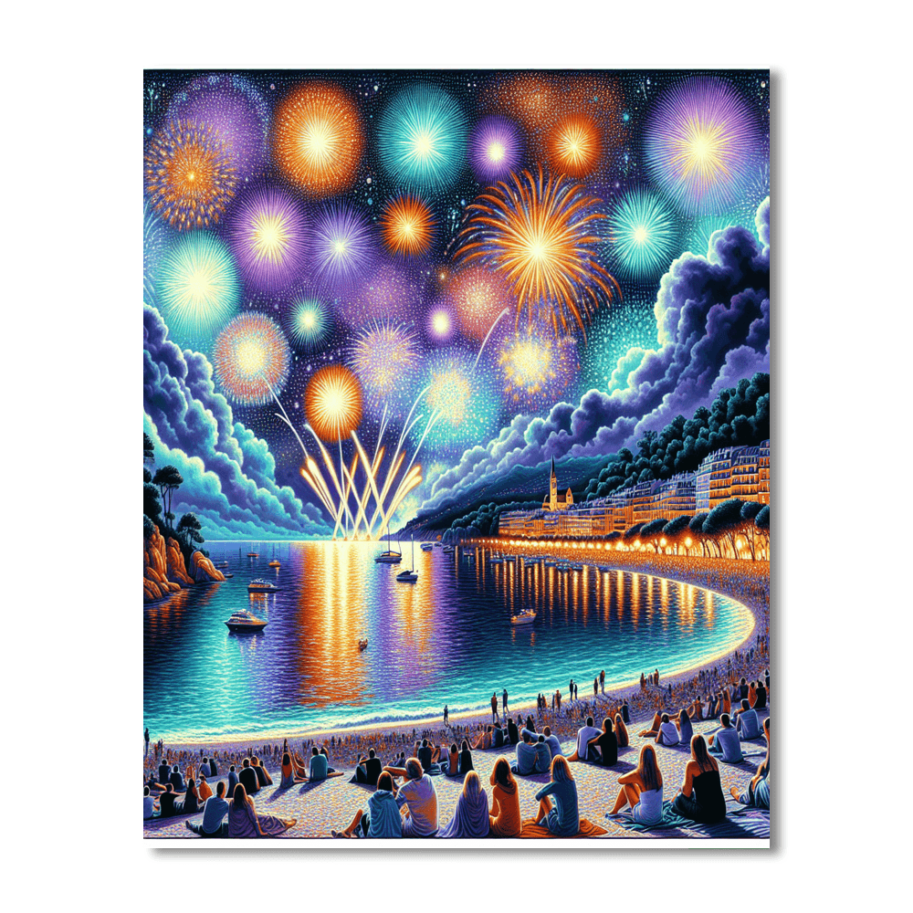 International Festival Of Pyrotechnic Art - France Number Painting