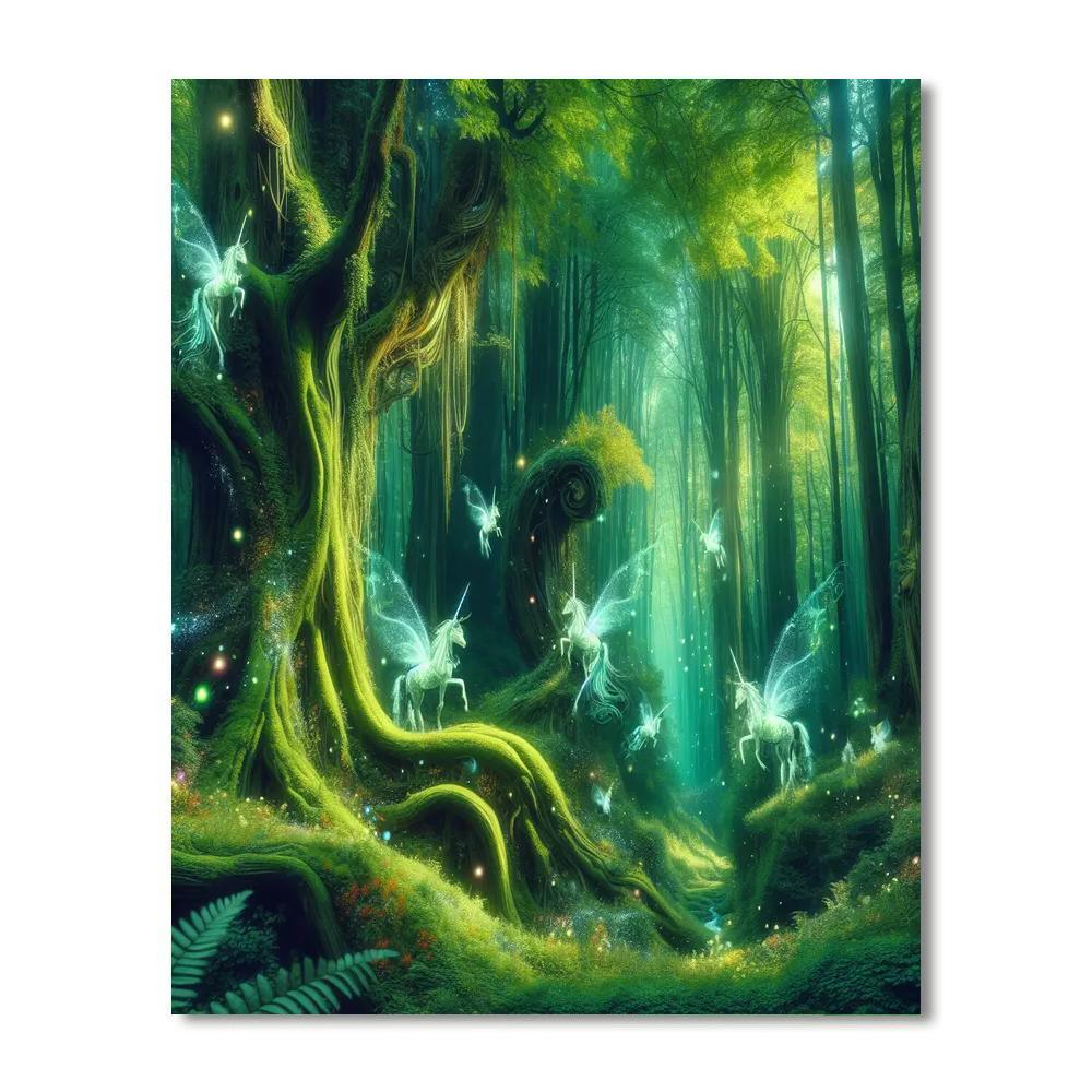 Mythical Forest Creatures Paint By Numbers
