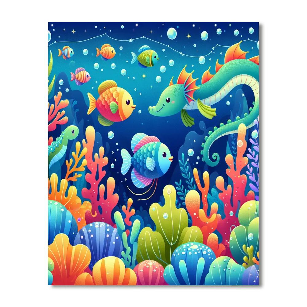Underwater Fantasy Voyage Paint By Numbers