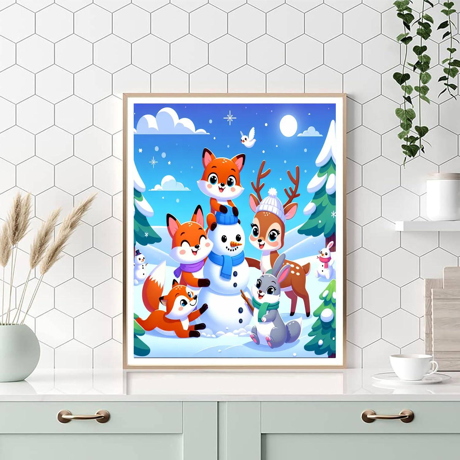 Adventures In Snowland Paint By Numbers