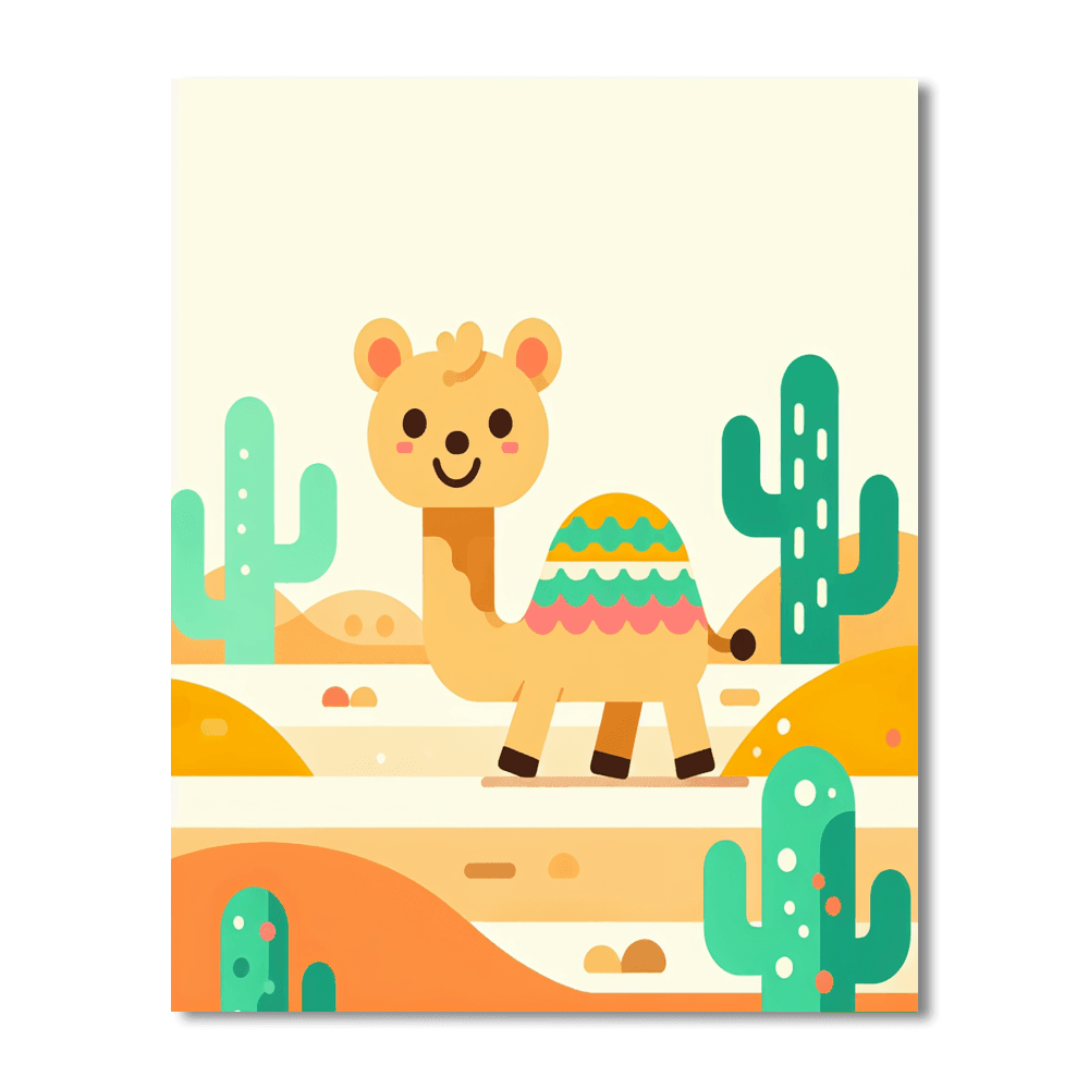 Colorful Camels Number Painting