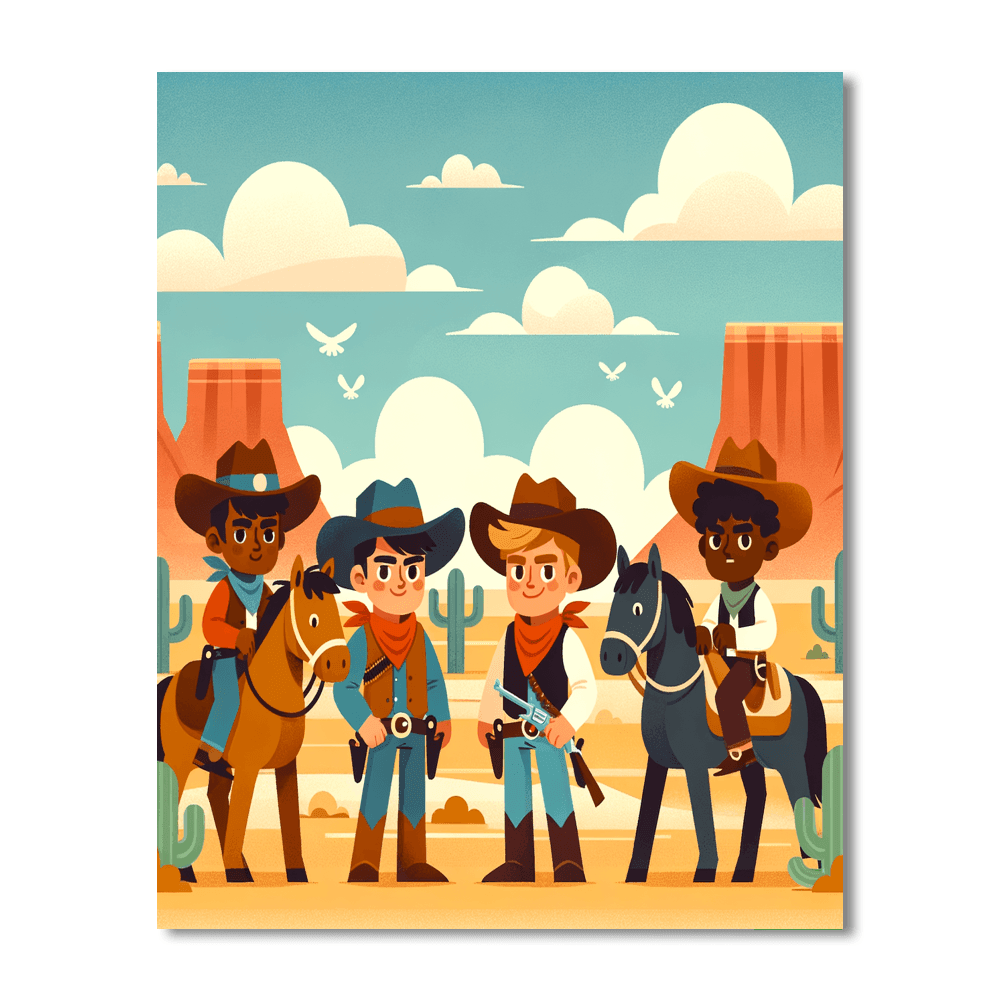 Wild West Wonders Paint By Color