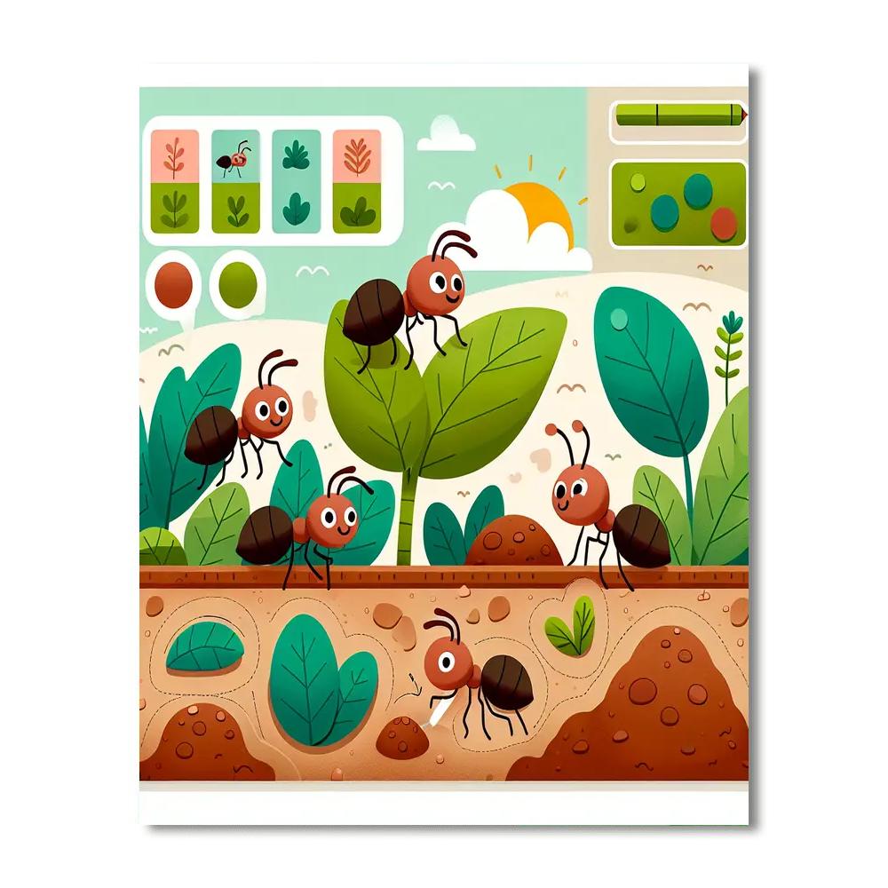 Eco Adventure Ant Colony Numbered Painting Kits