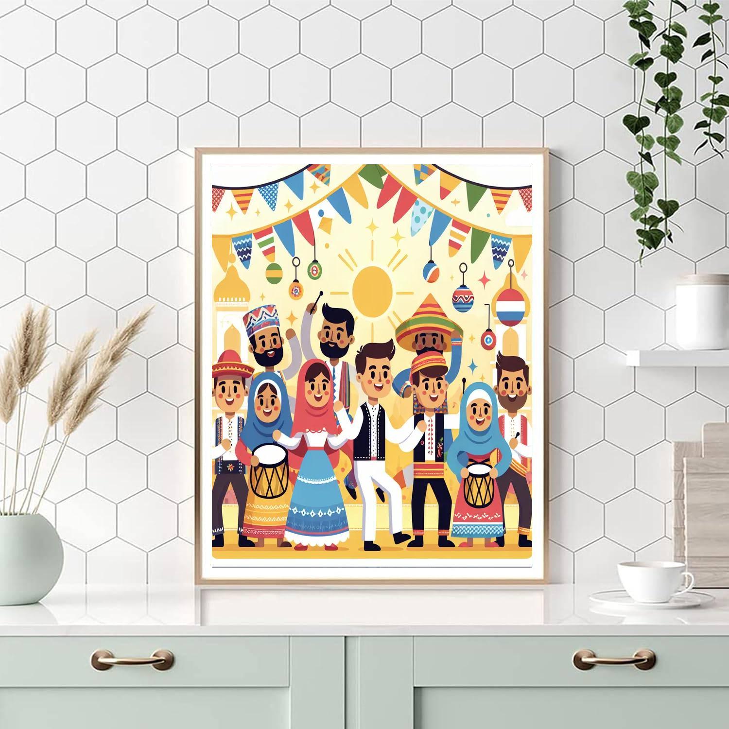 Cultural Carnival Paint By Numbers Art