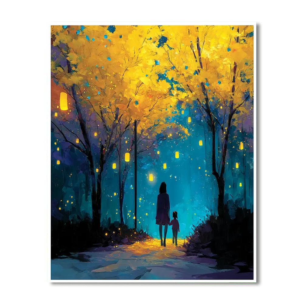 Under The Lantern Glow Paint By Number