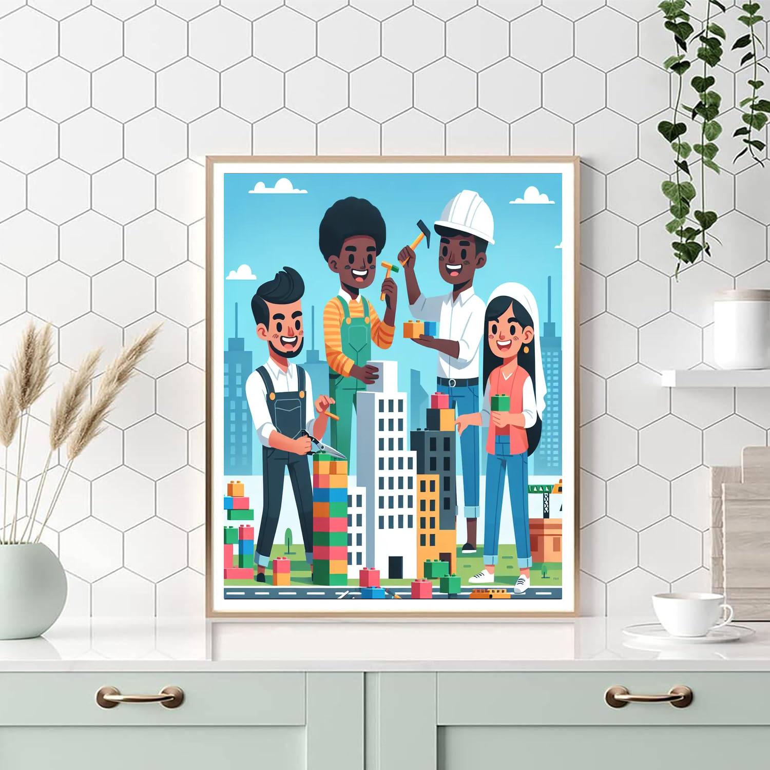 Little Architects Adventure Painting By Numbers Kit
