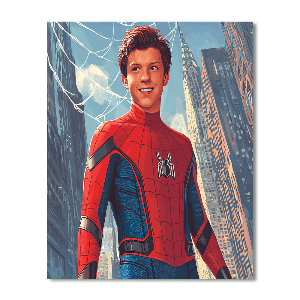 Tom Holland: Dancing Through The Webs Of Spider-man Paint By Numbers