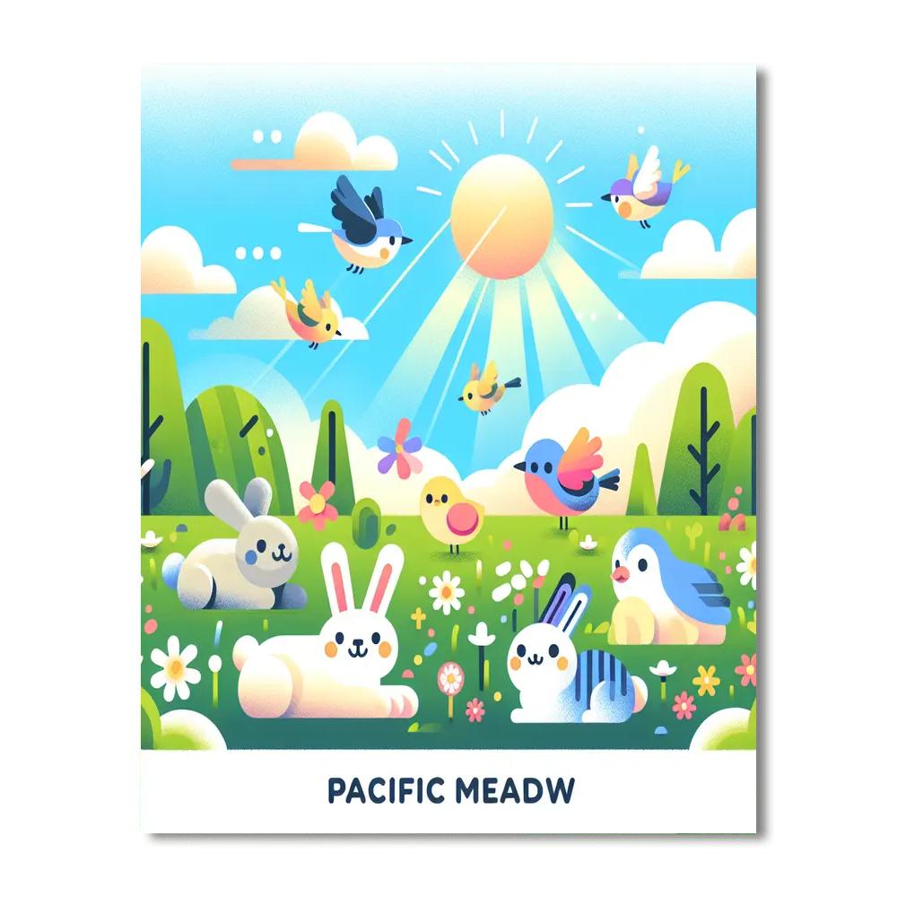 Merry Meadow Merriment Paint By Color