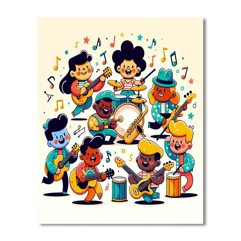 Fantastic Music Jam Numbered Painting Kits
