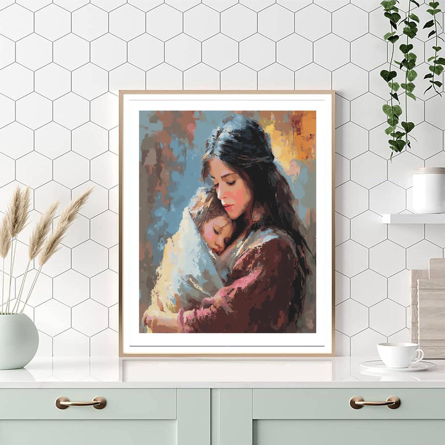 The Comforting Hug DIY Paint By Numbers