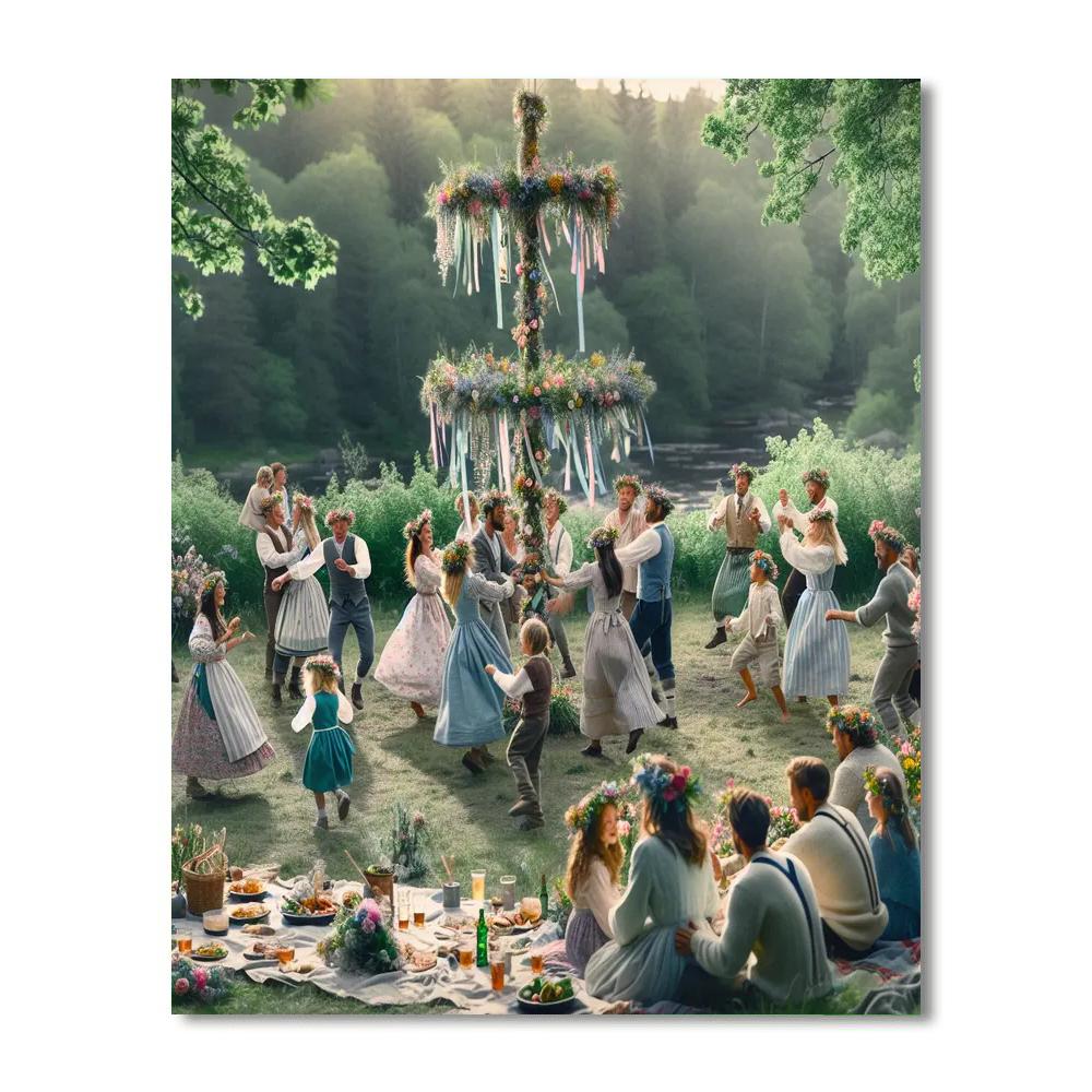 Midsummer Celebration - Stockholm, Sweden Paint By Numbers