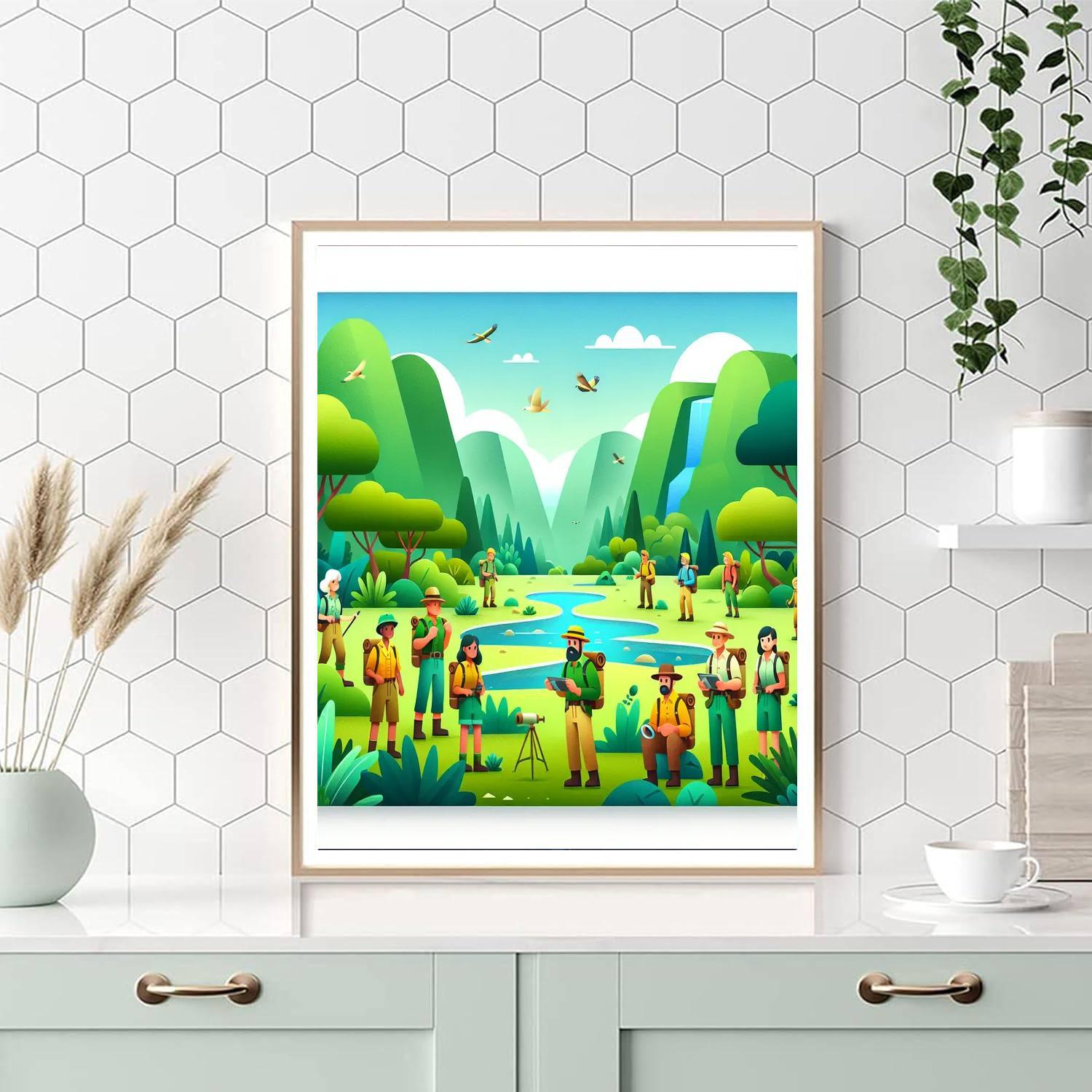 Adventure In A Hidden Valley Paint By Numbers Art