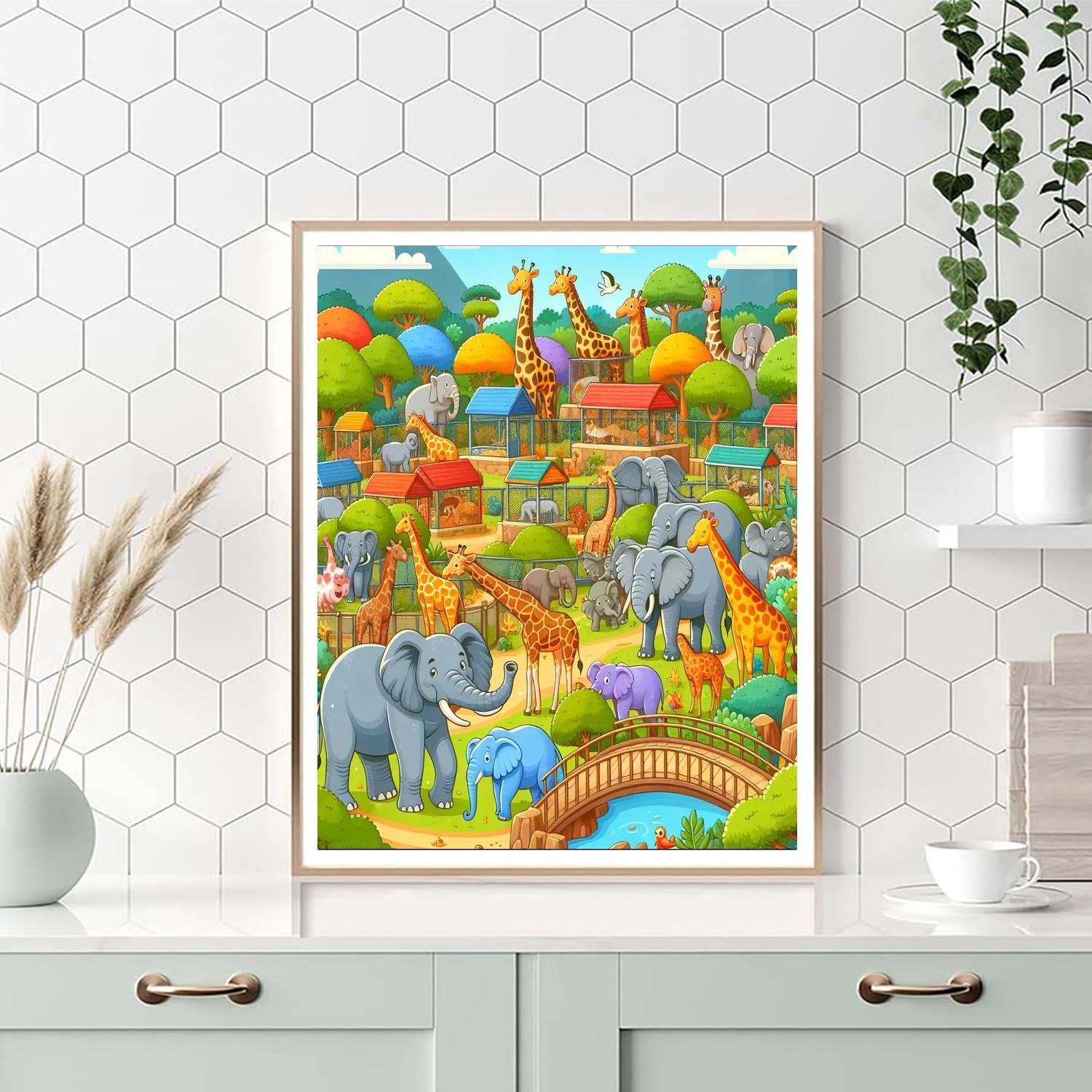 Zoo Wonders Number Painting
