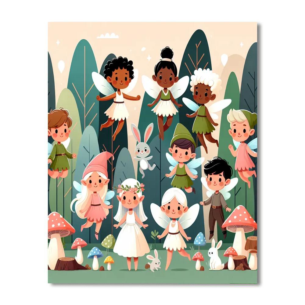 Fairy Forest Friends Numbered Painting Kits