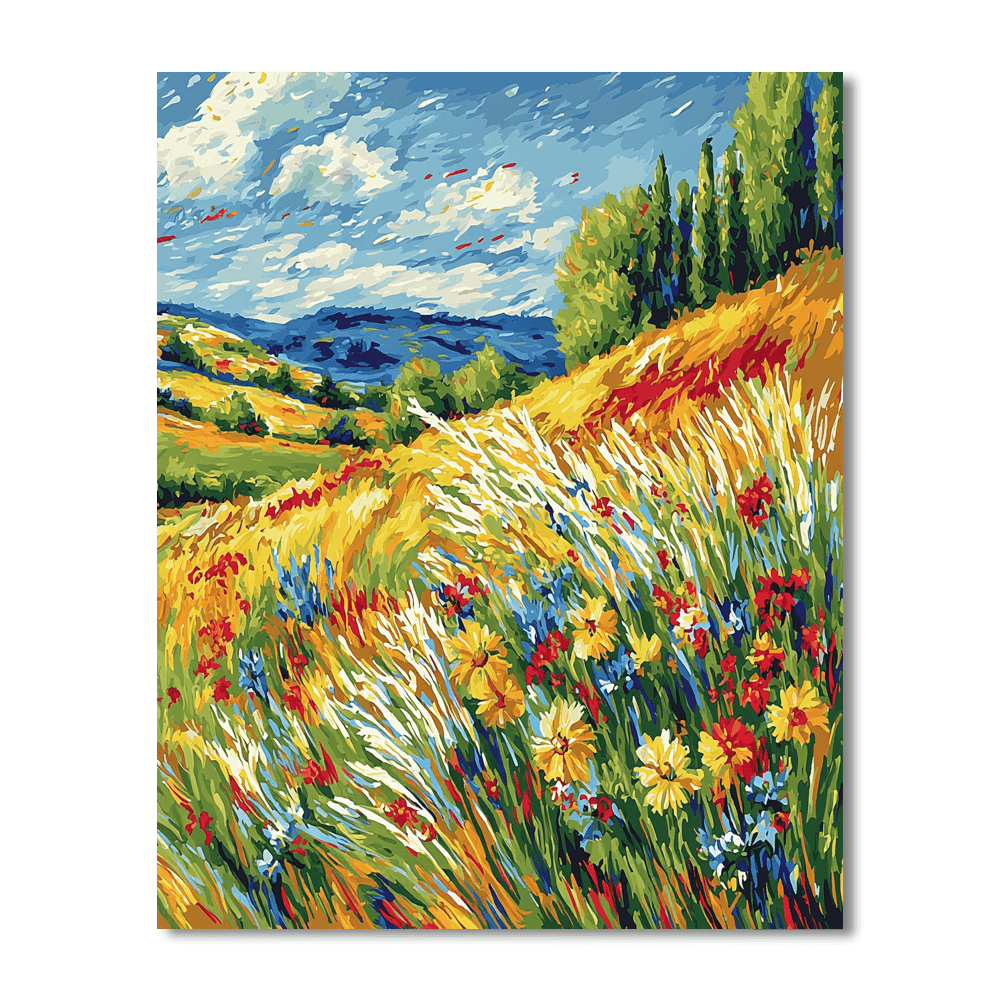 Vincent Van Gogh Inspired Colors Of The Wind  Paint By Numbers Kits