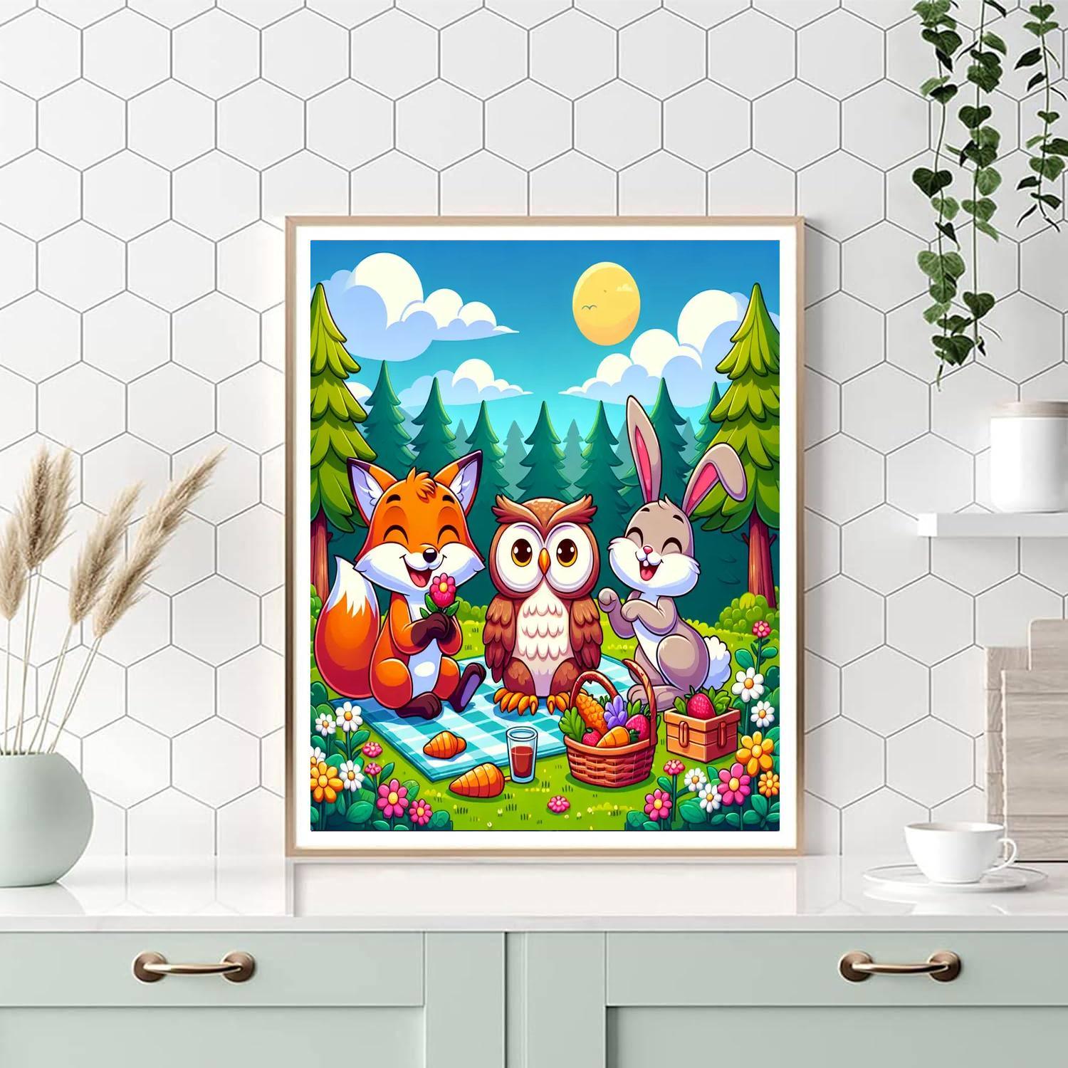 Joyful Woodland Celebrations Numbered Painting Kits