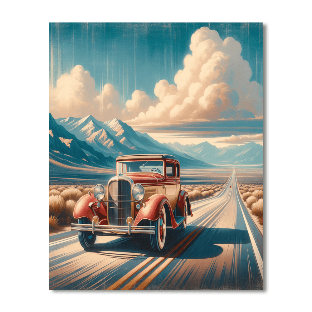 Vintage Travel Adventure Paint By Number