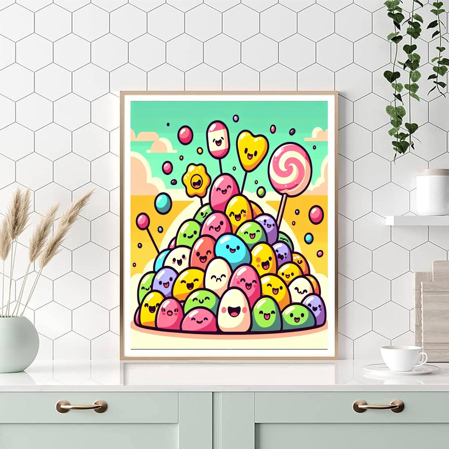 Jubilant Jellybeans Paint By Number