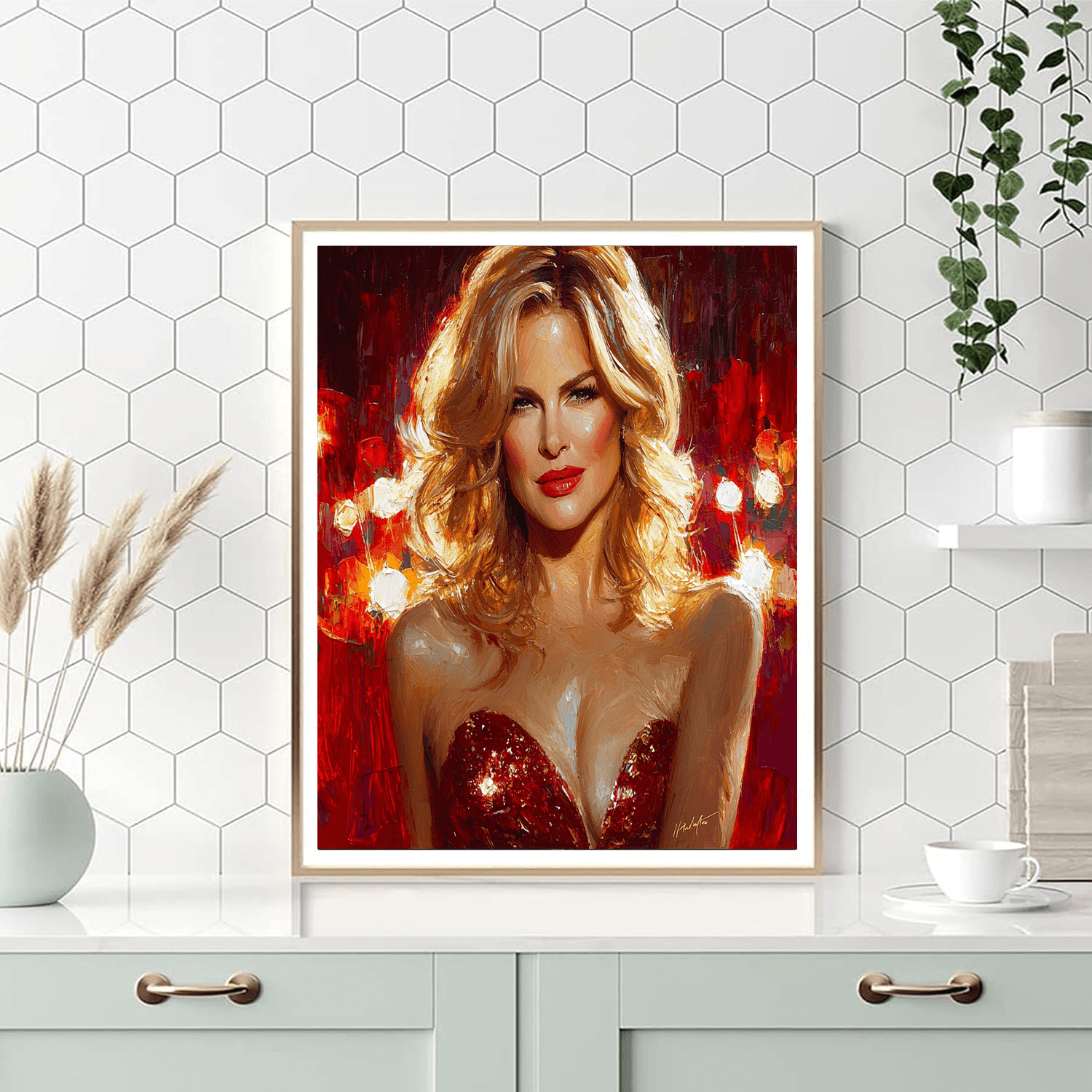 Nicole Kidman: Elegance Woven In Silver Screens Numbered Painting Kits