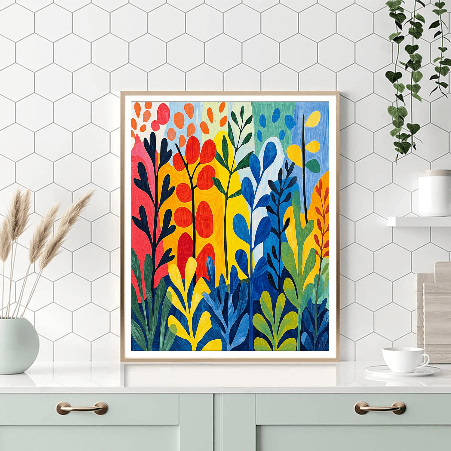 Henri Matisse Inspired Garden Of Patterns  Paint By Numbers Art
