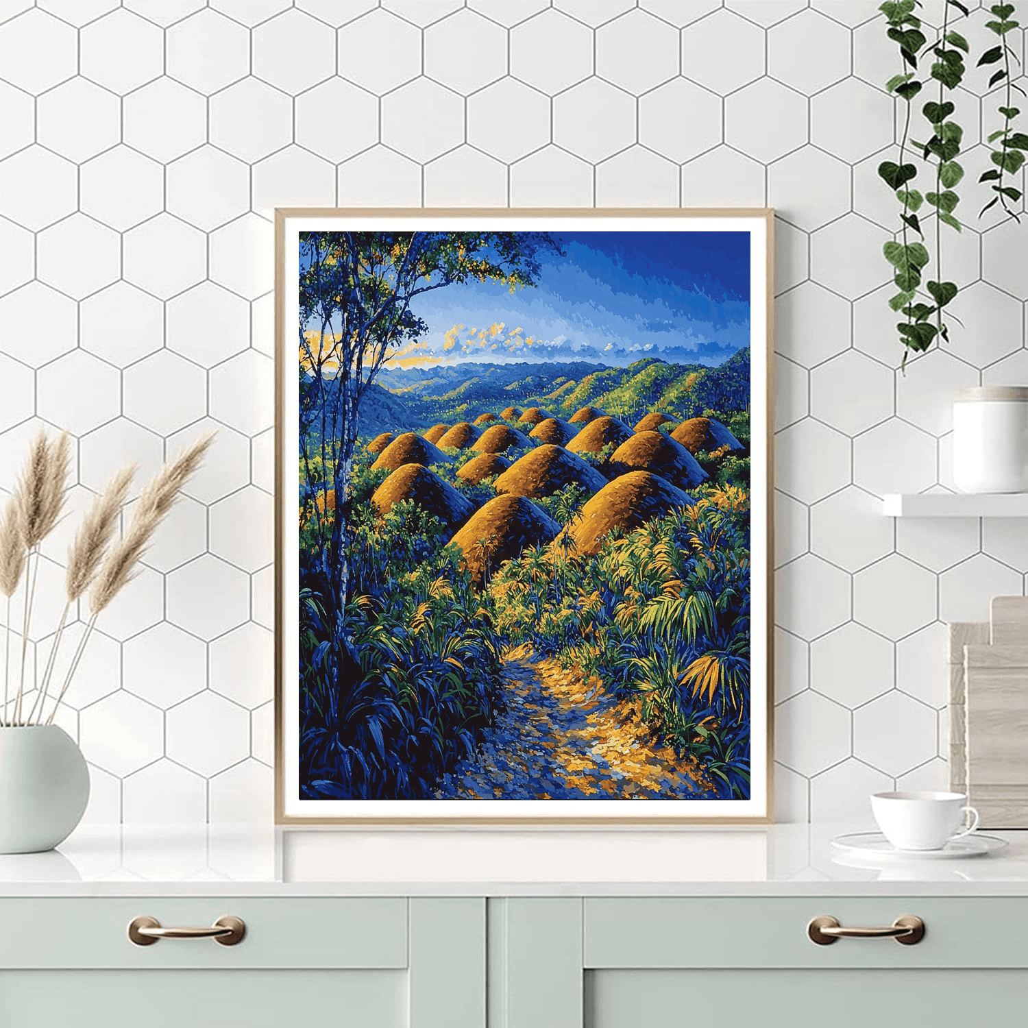 Chocolate Hills - Philippines Numbered Painting Kits