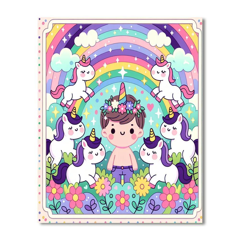 Whimsical Unicorn Realm Paint By Number