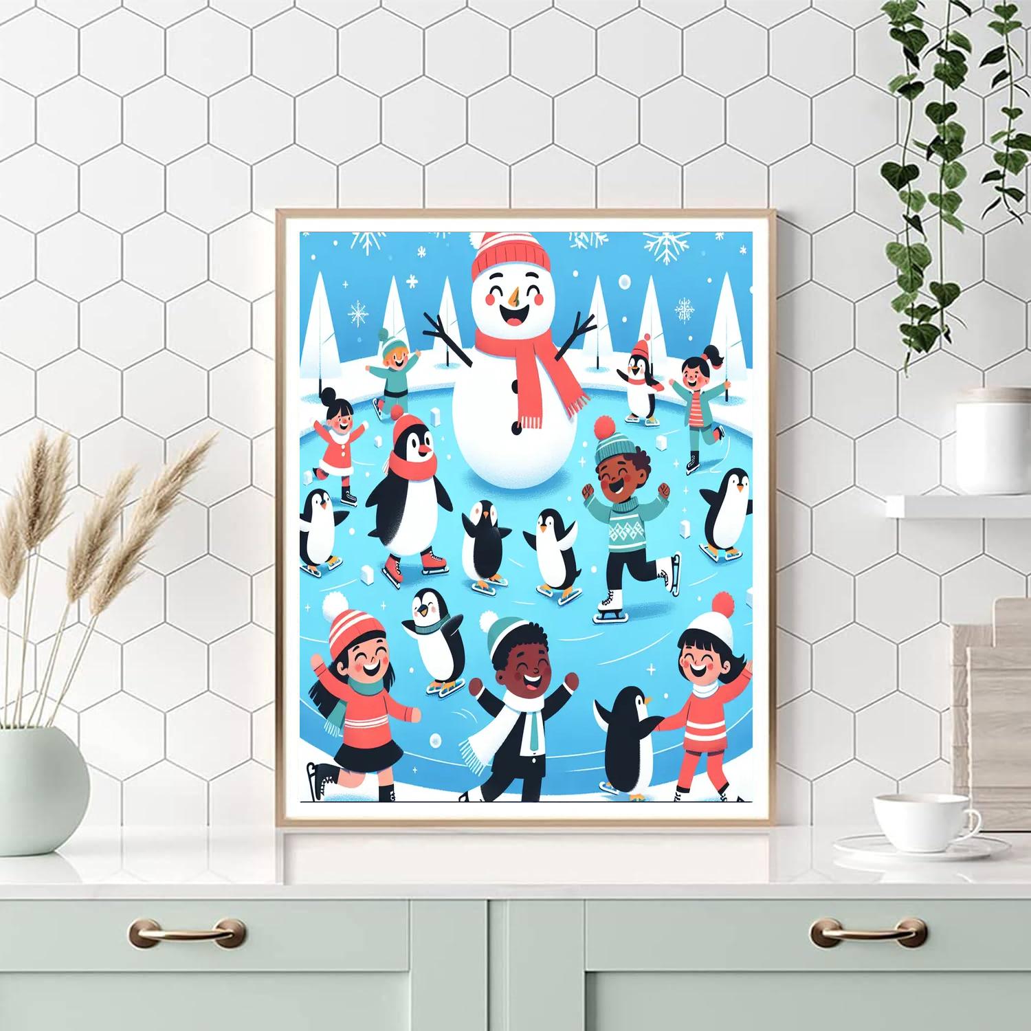 Winter Fun And Play Painting Number Kit