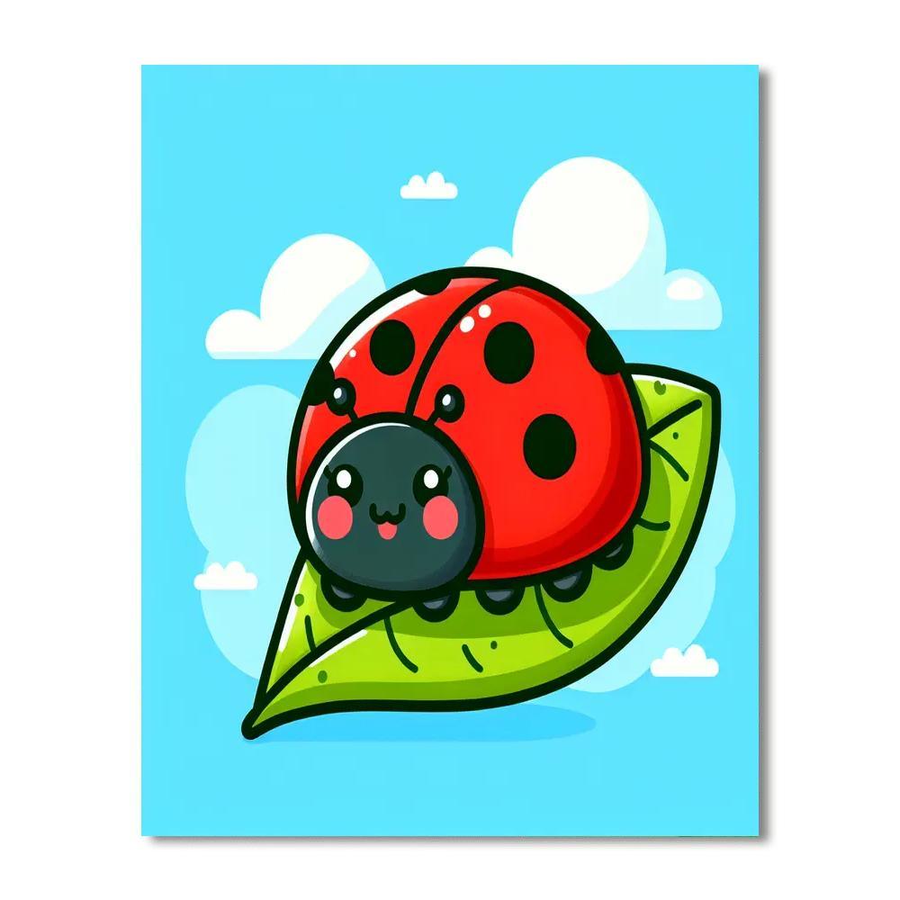 Jolly Ladybug Paint By Numbers