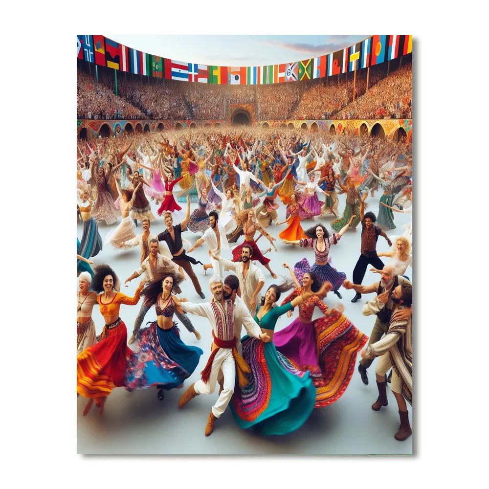 World Dance Day - International Painting Number Kit