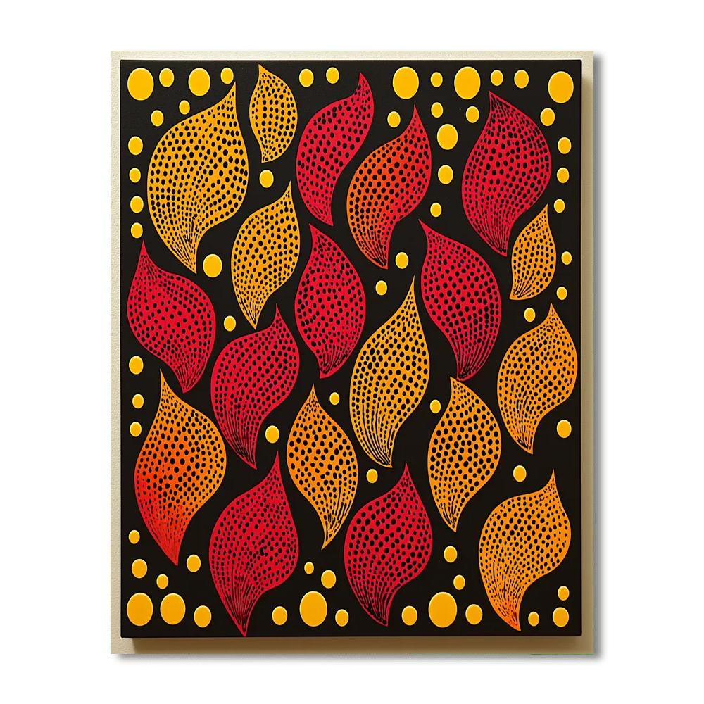 Yayoi Kusama Inspired Transcendent Patterns  DIY Paint By Numbers