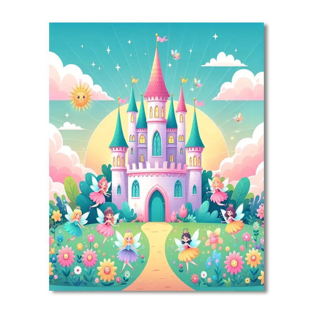 Royal Fairy Tale Number Painting