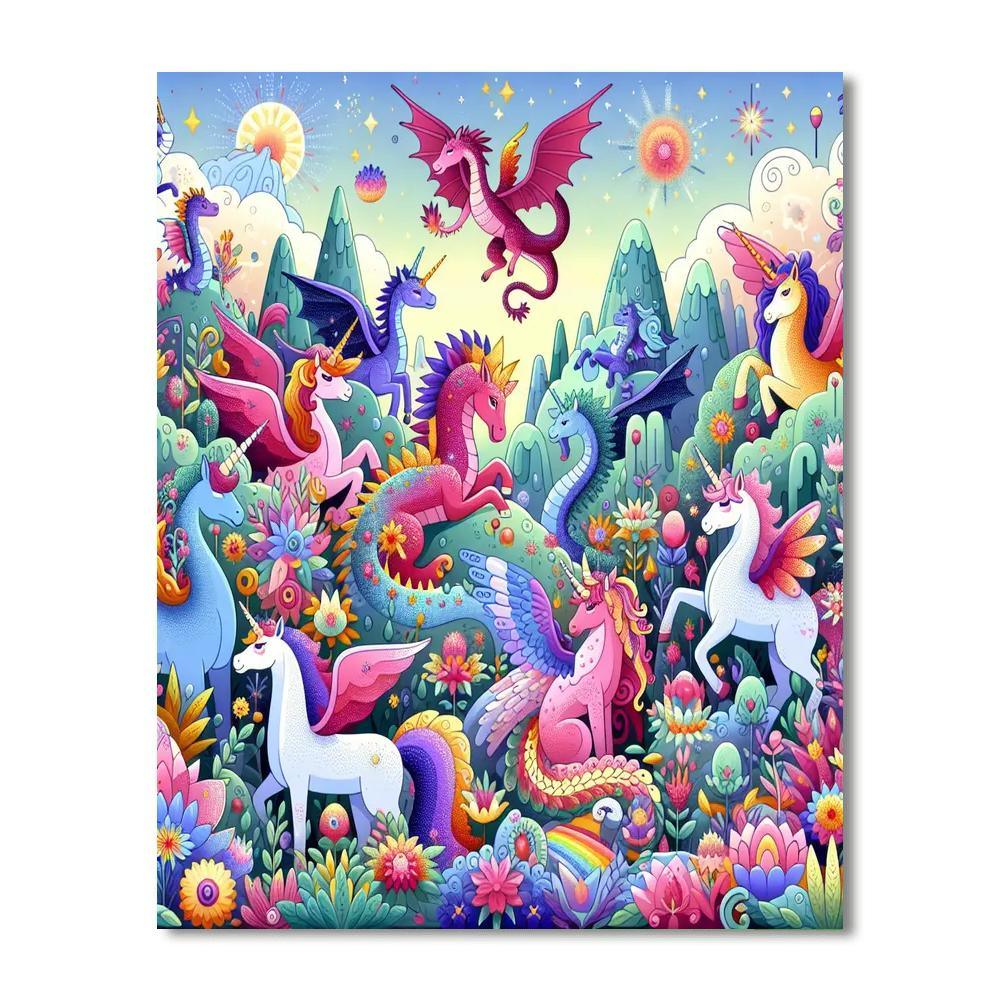 Enchanting Mythical Creatures Paint By Numbers Kits
