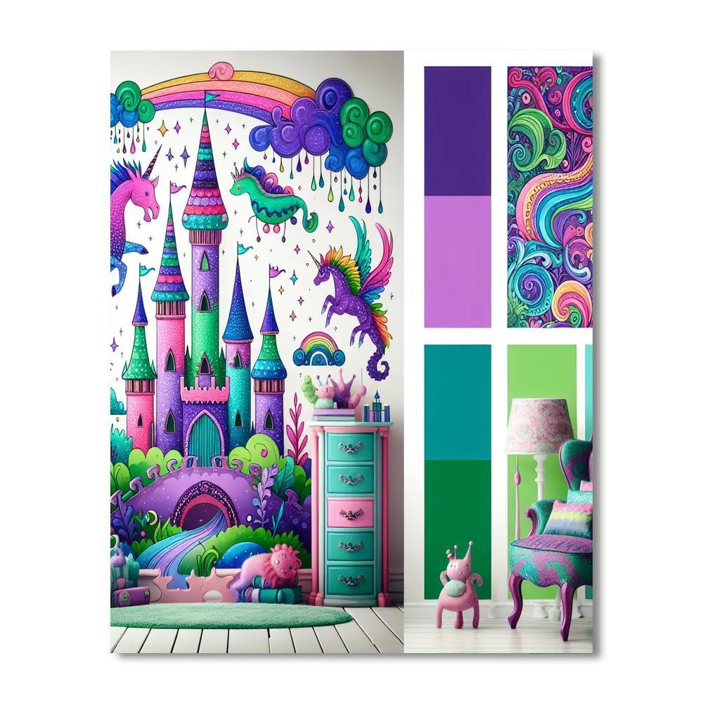 Fantasy Enchanted Kingdom Painting By Numbers Kit