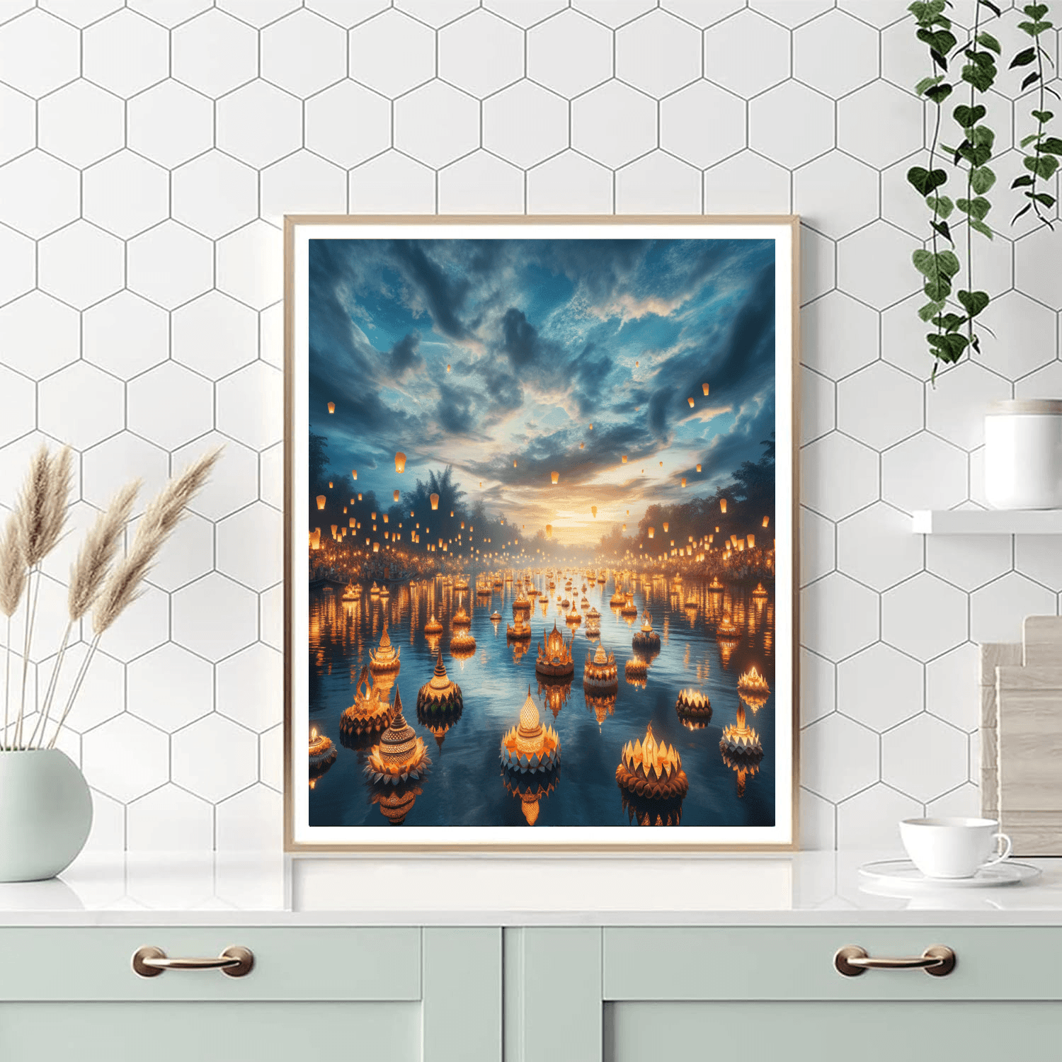 Loy Krathong - Chiang Mai Paint By Color