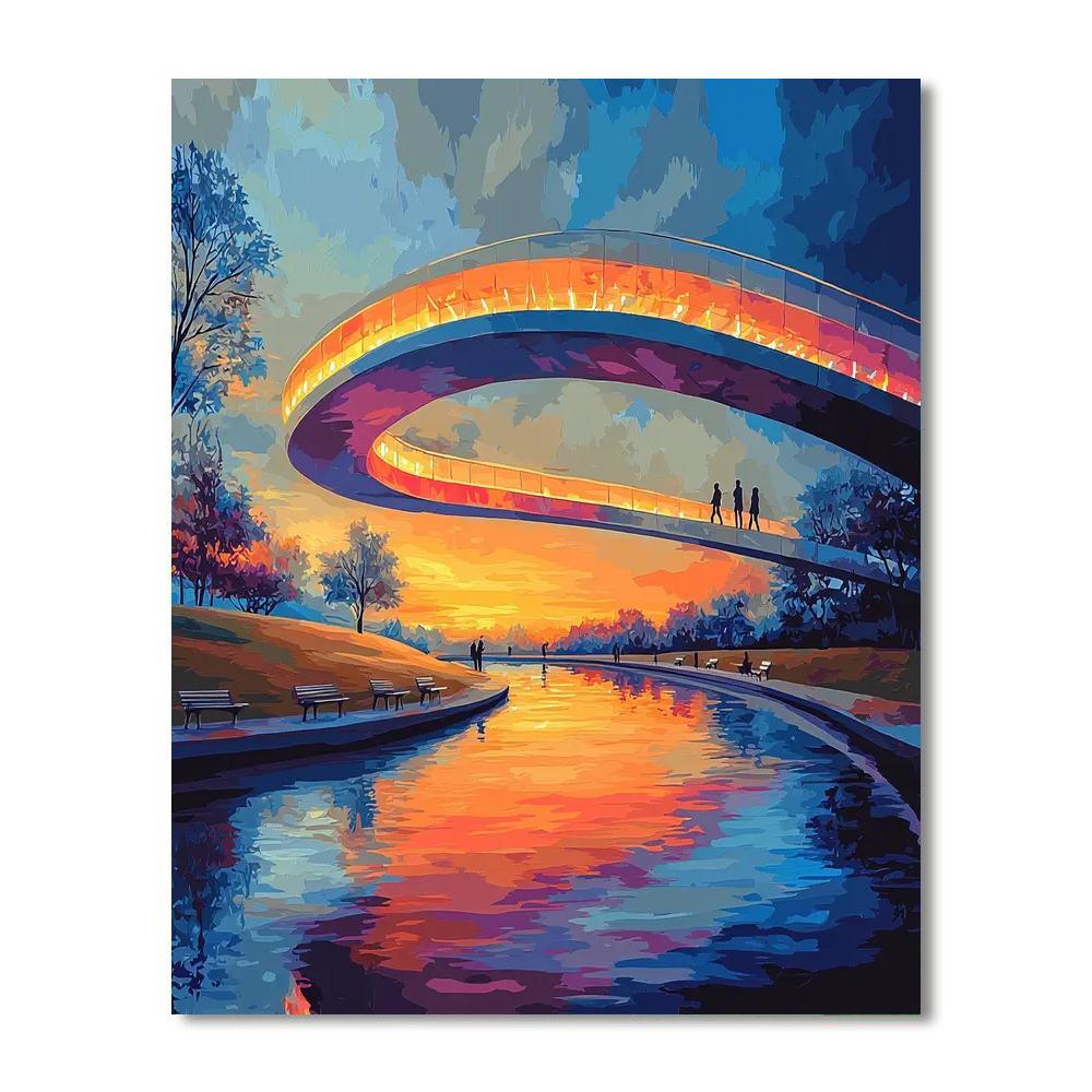 The Infinity Bridge Painting Number Kit