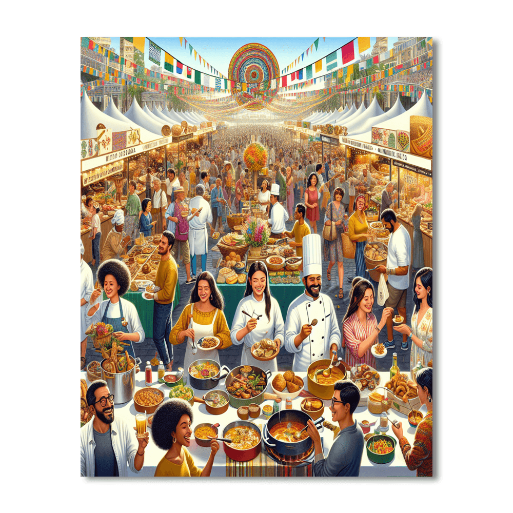 Salone Del Gusto - Italy Number Painting