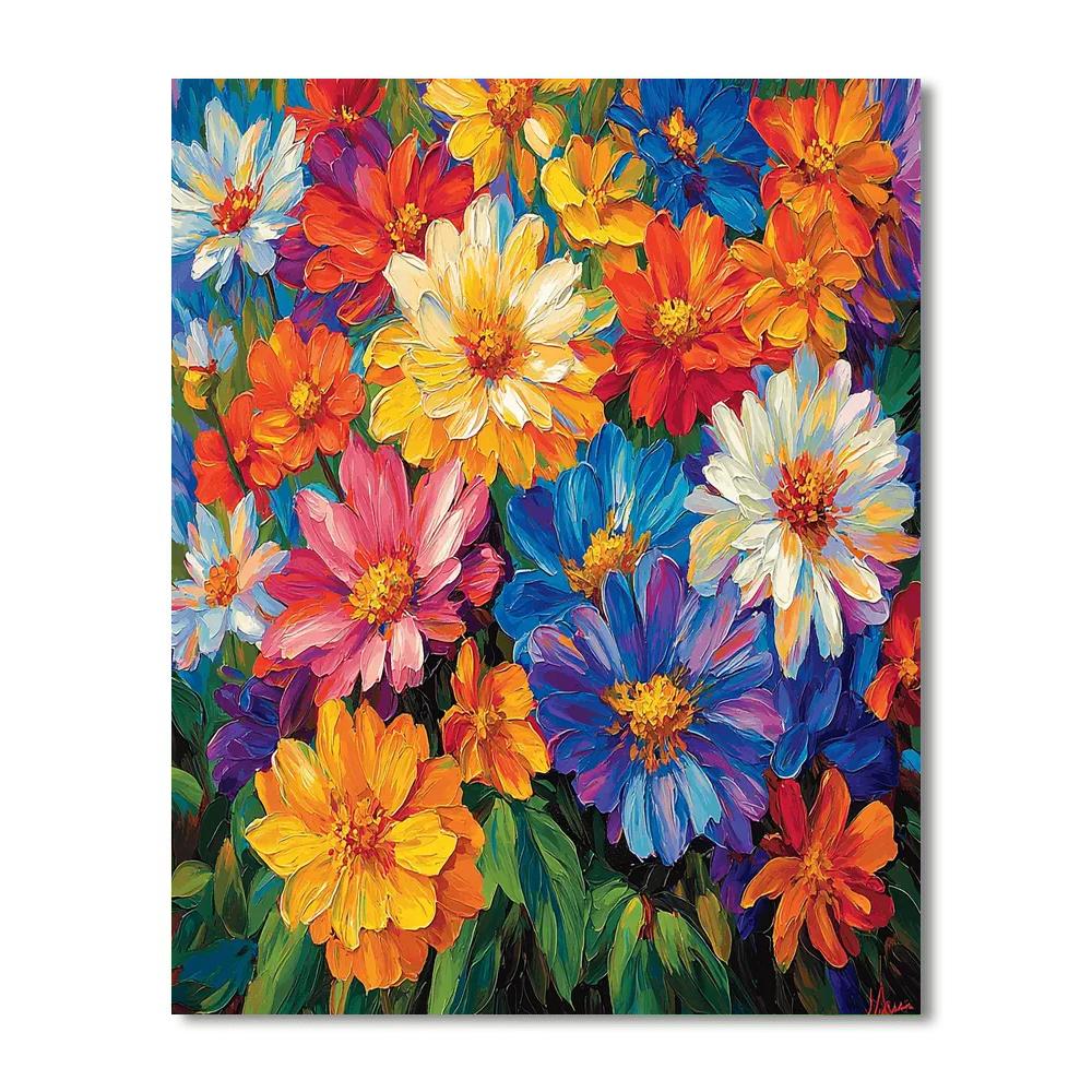 Vincent Van Gogh Inspired Cascading Flowers  Paint By Numbers Kits