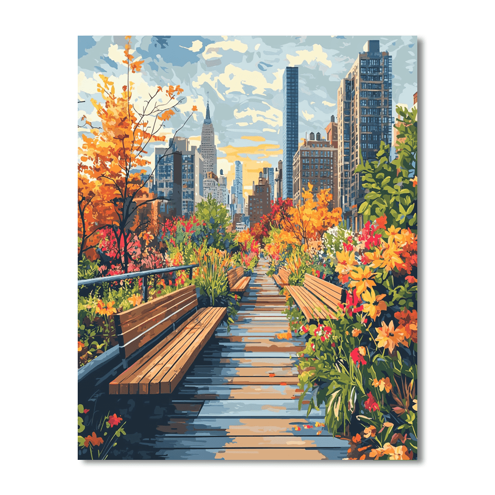 High Line - New York City Painting By Numbers Kit